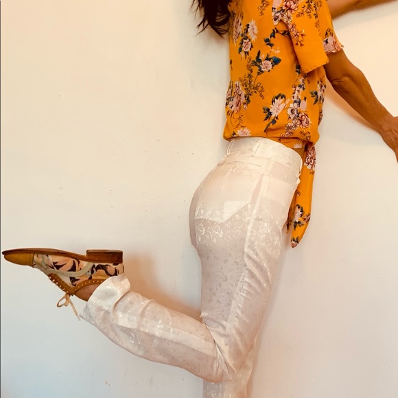 White Floral Pants- Atelier Boz- Made in Japan - Picture 12 of 12